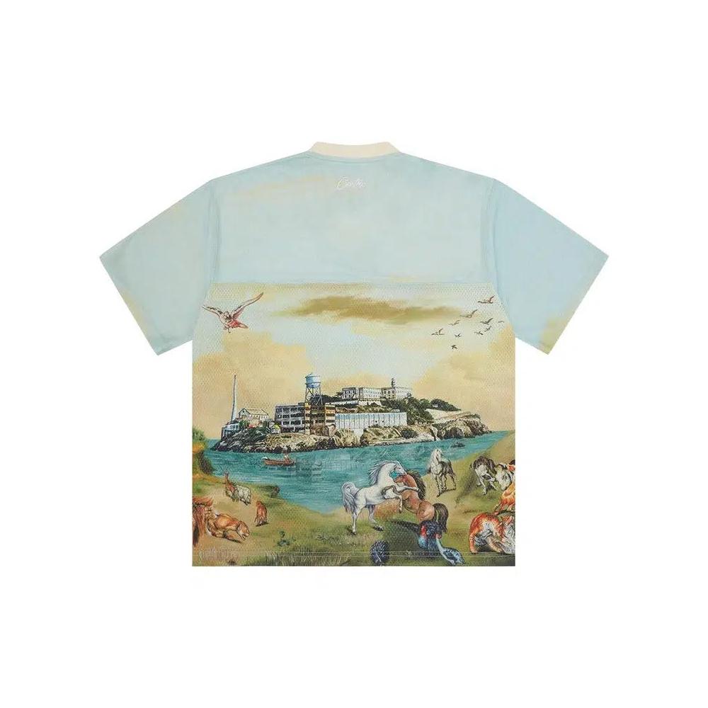 Джерси Corteiz Narnia Football Jersey 'Blue/Cream' 2