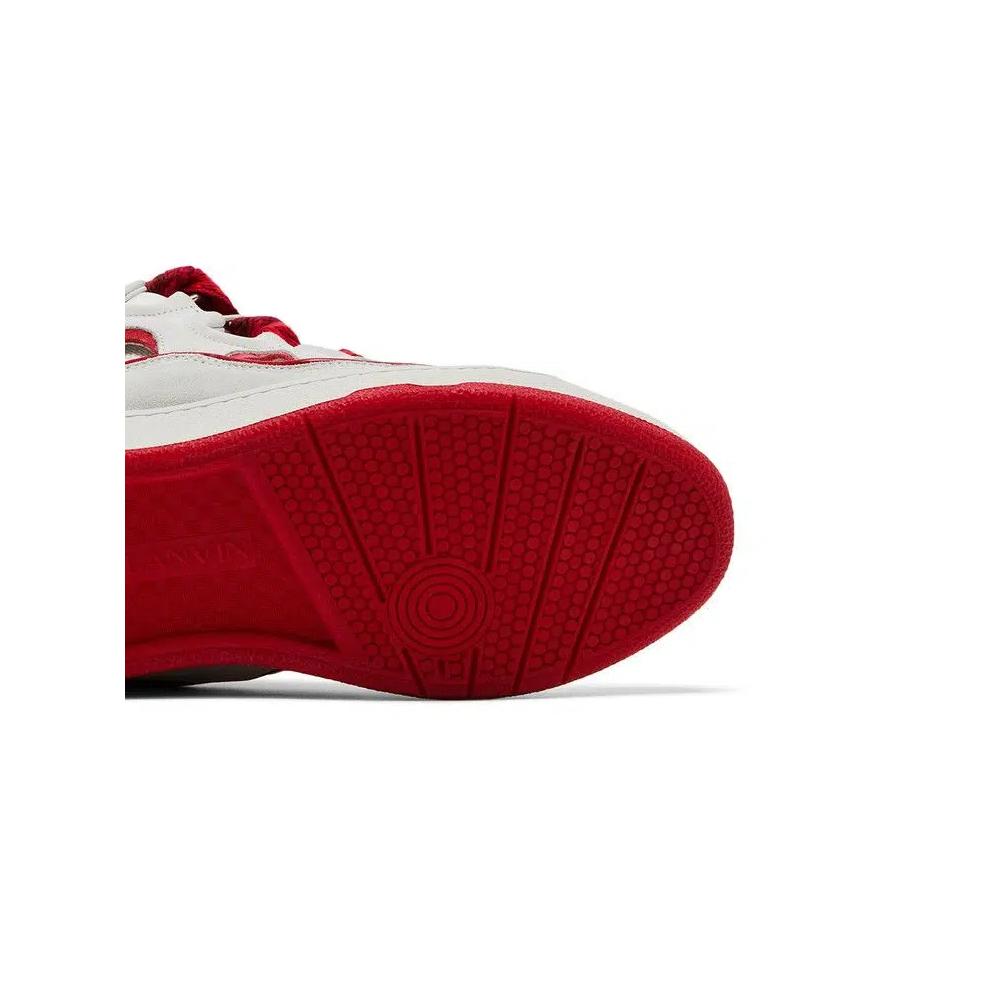 Lanvin Curb Sneakers «White Red» 5