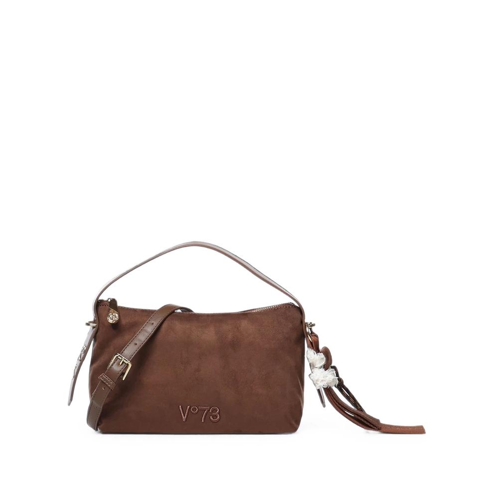 Danielle logo-embroidered fringe-charm shoulder bag 1