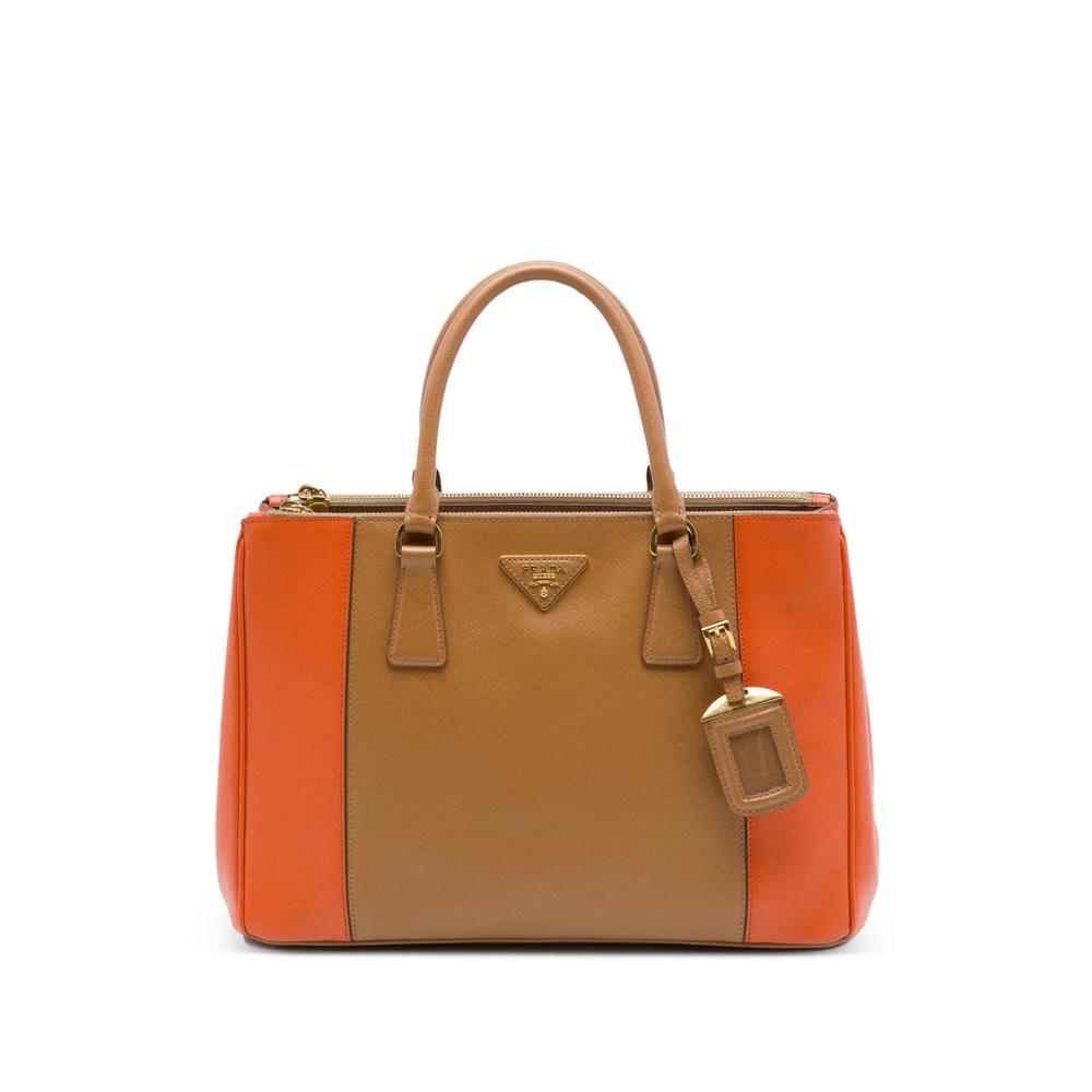 Сумка-сэтчел Bicolor Saffiano Lux Galleria Double Zip среднего размера (2010-2026 годы) 1