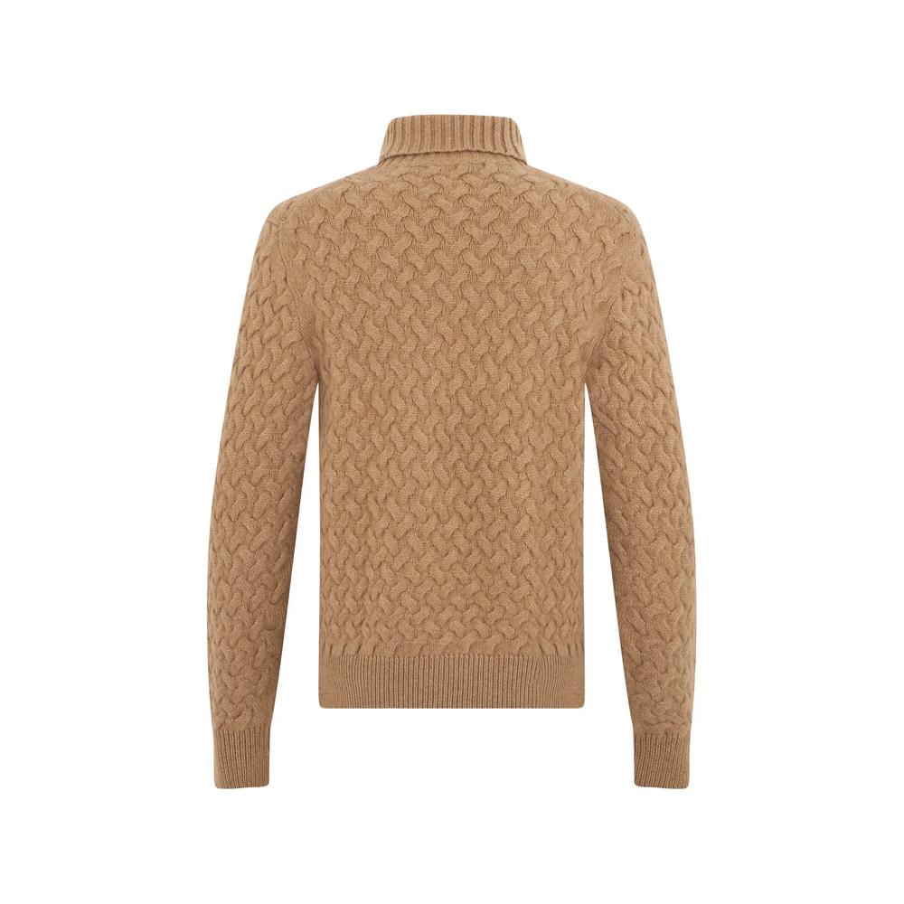 cable-knit roll-neck sweater 2