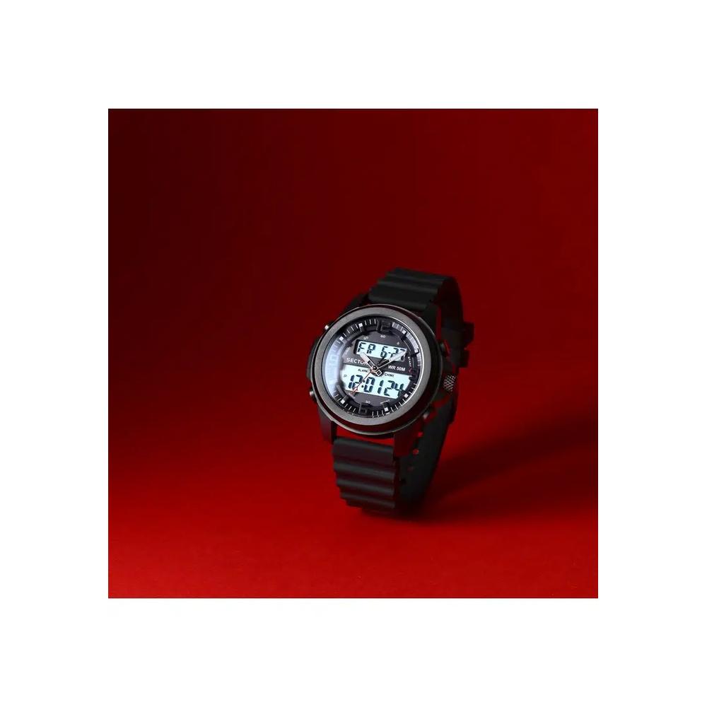 【2 года гарантии】 Sector EX-48 52mm Унисекс Черные цифровые часы R3251302001 5