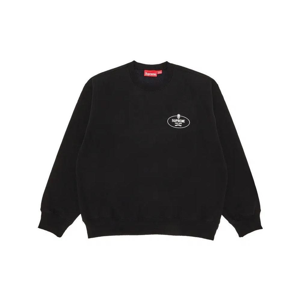 Свитшоты Supreme Crest Crewneck 'Black' 1