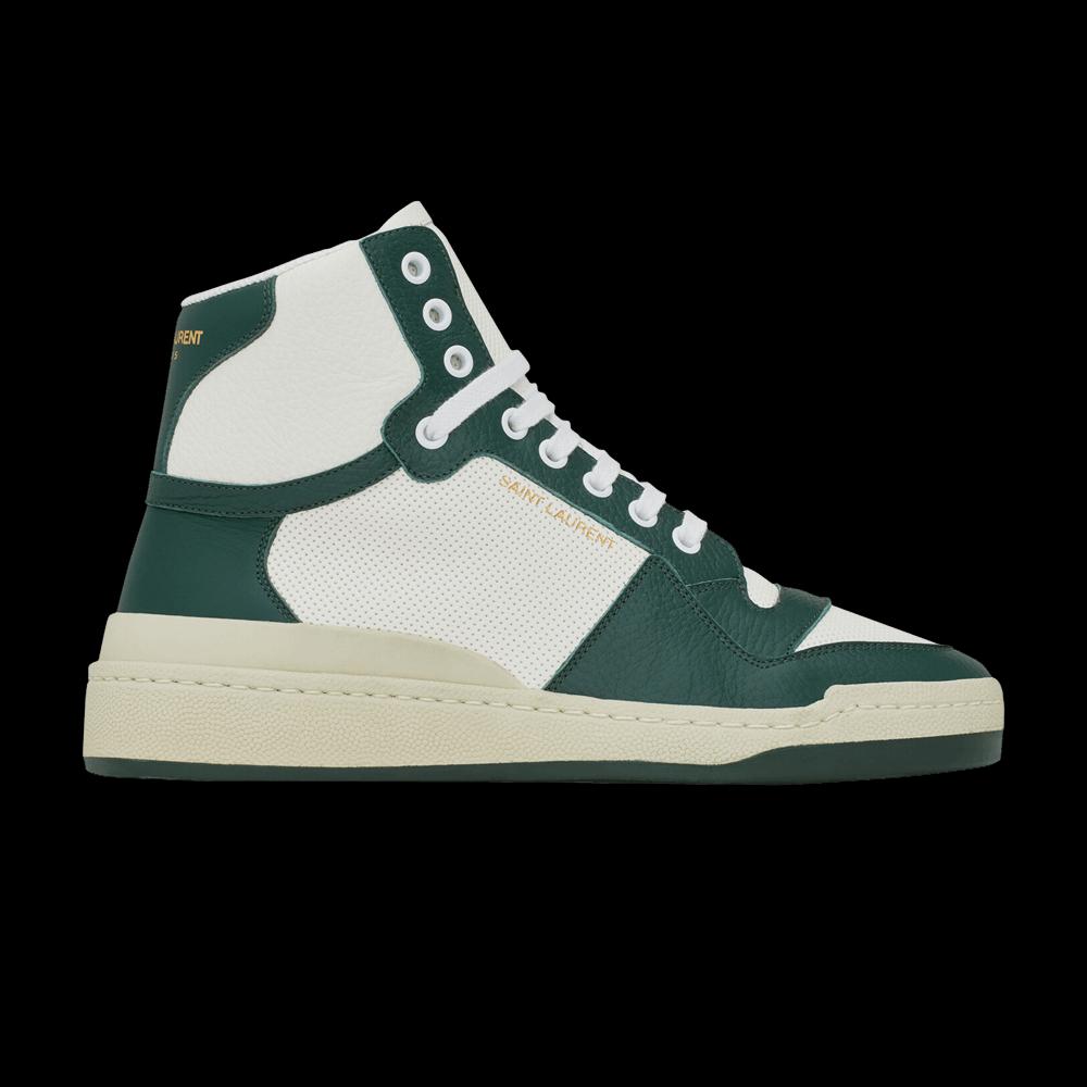 Кроссовки Saint Laurent SL-24 Mid 'White Dark Green' 1