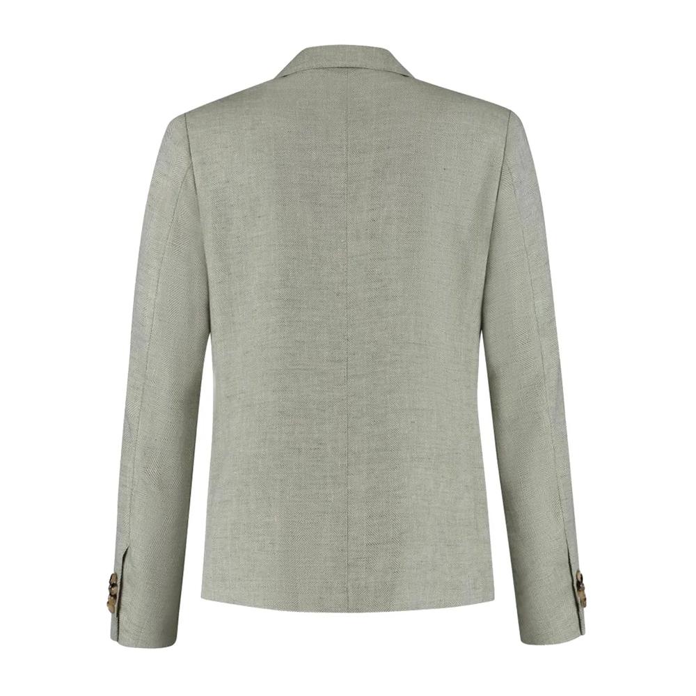 Пиджак с узором в елочку 2