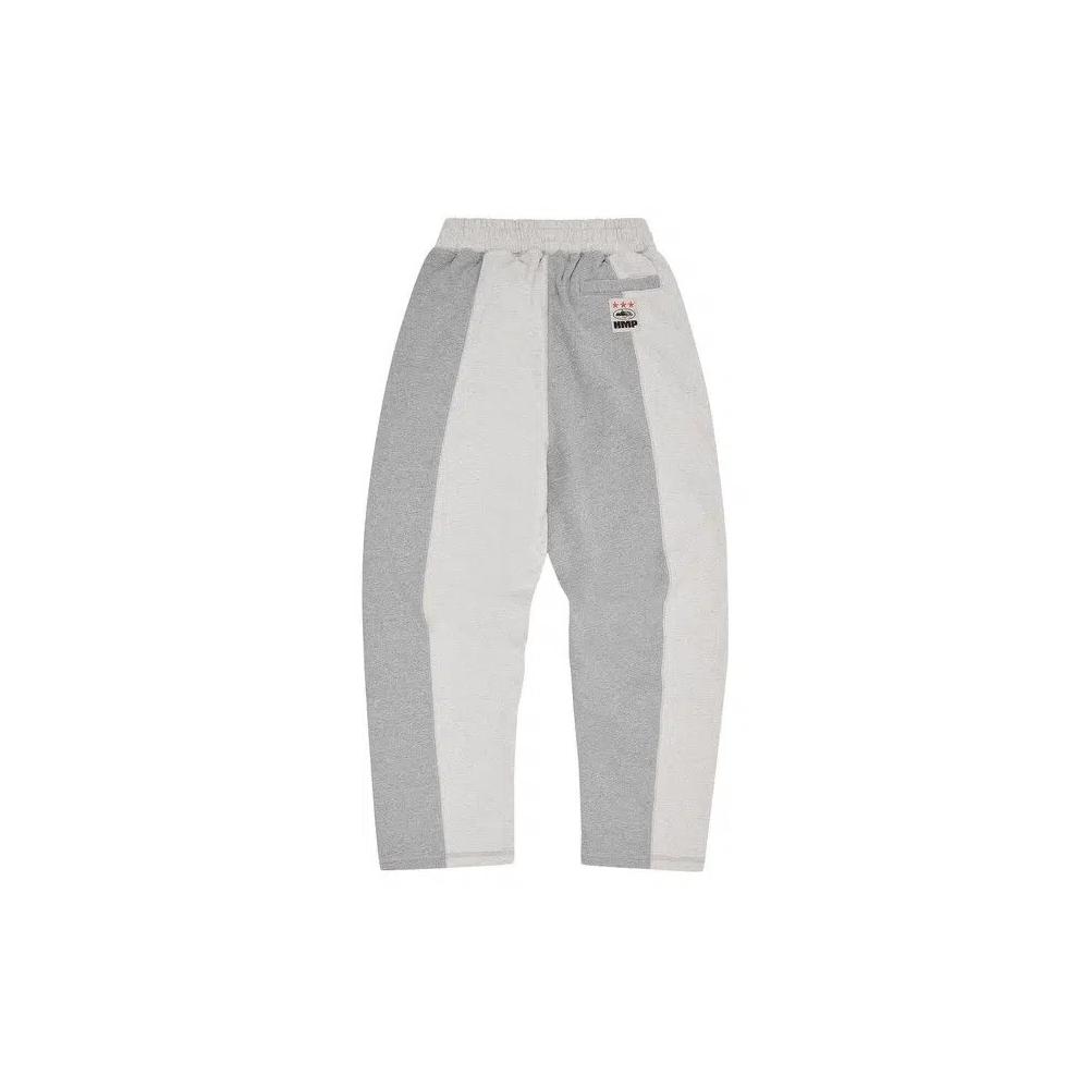 Штаны Corteiz Hmp Contrast Panel Open Hem Sweatpant 'Heather Grey' 2