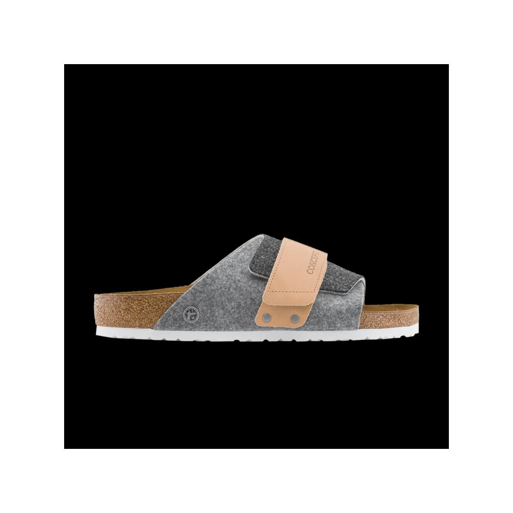 Слайды Birkenstock Concepts x Wmns Kyoto «Black Grey Felt» 1