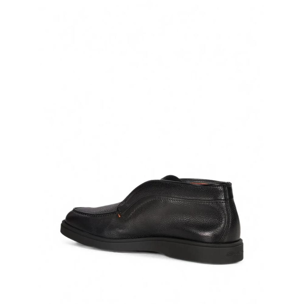 Ikki grained-leather slip-on loafers 3