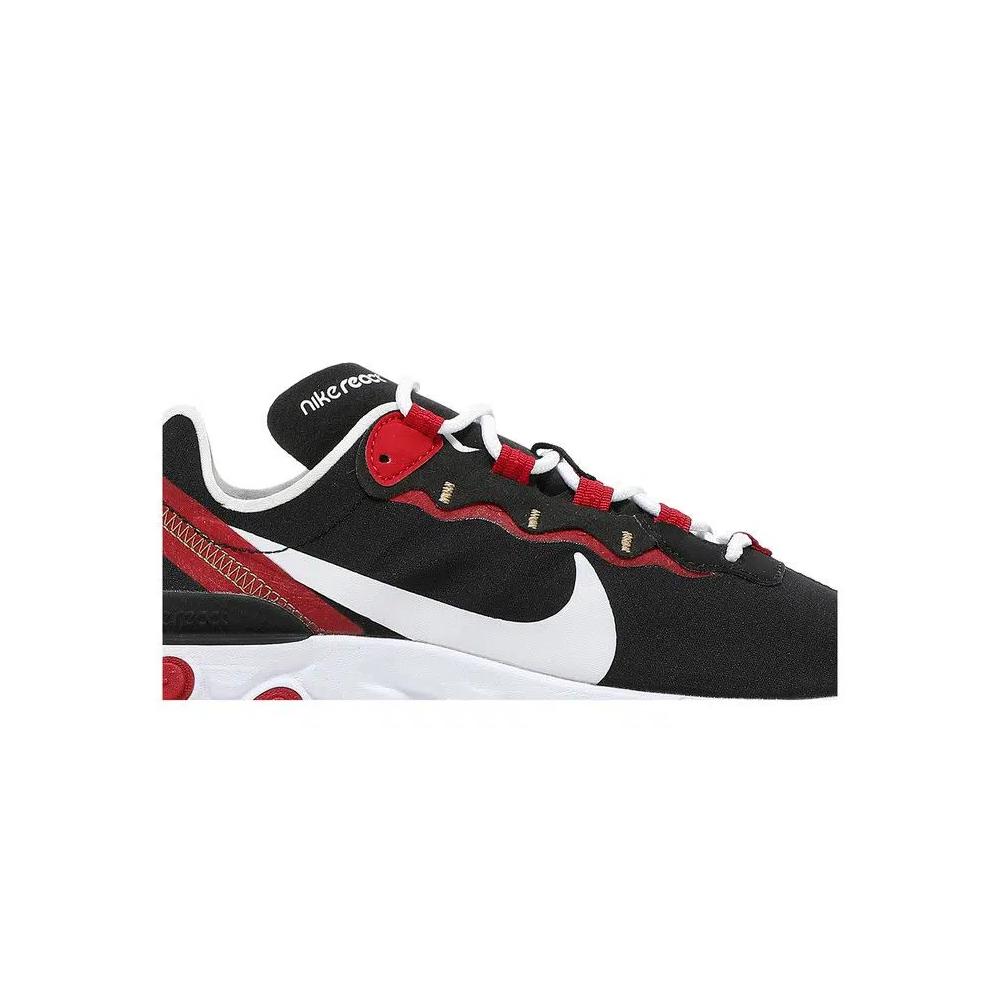 Кроссовки Nike Wmns React Element 55 'Черный/Спортзал красный' 2