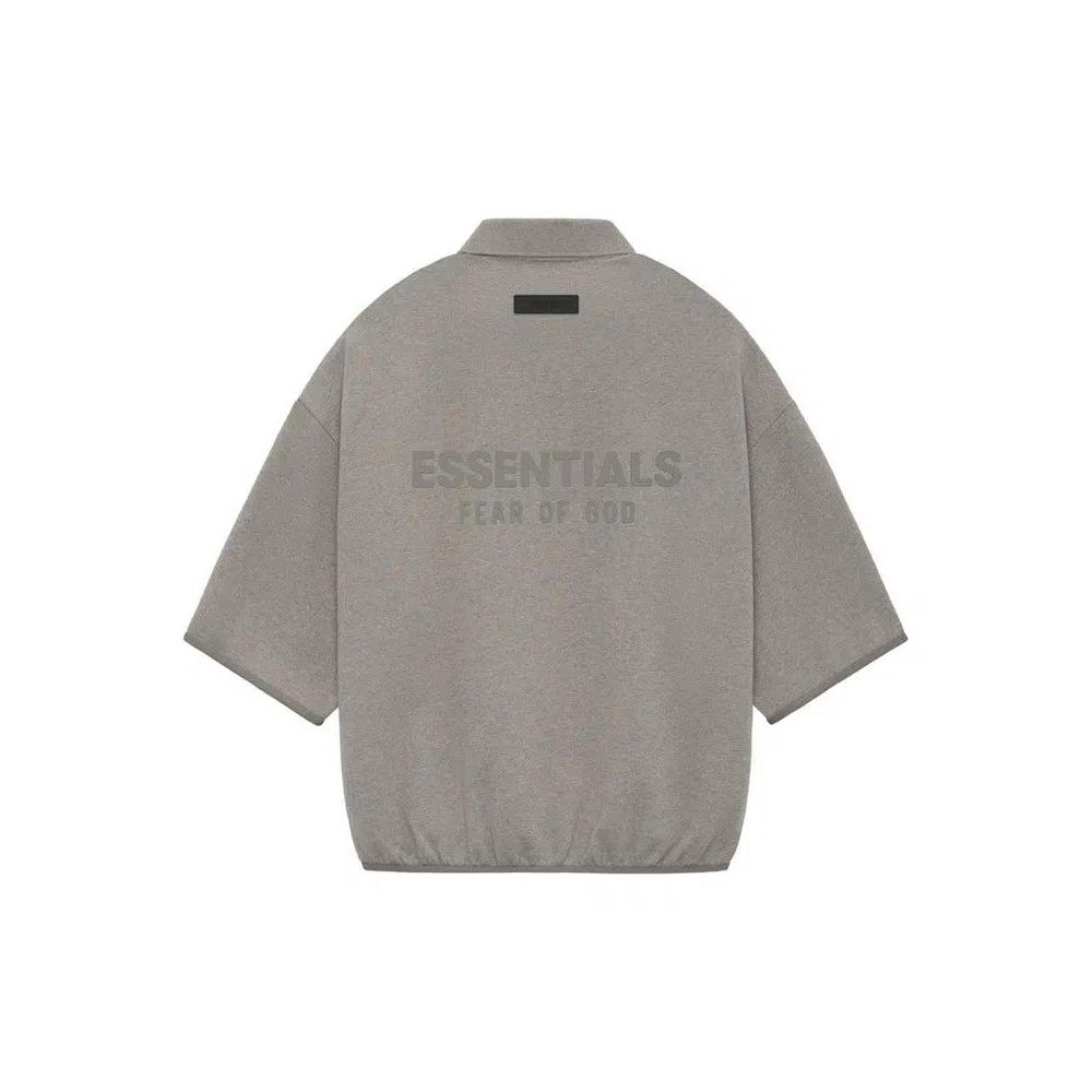 Поло Fear of God Essentials 3/4 Sleeve Polo 'Heather Grey' 2