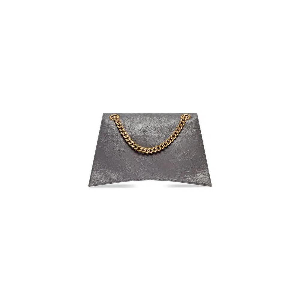 Сумки через плечо Balenciaga Medium Crush Chain Bag 'Темно-серый' 2