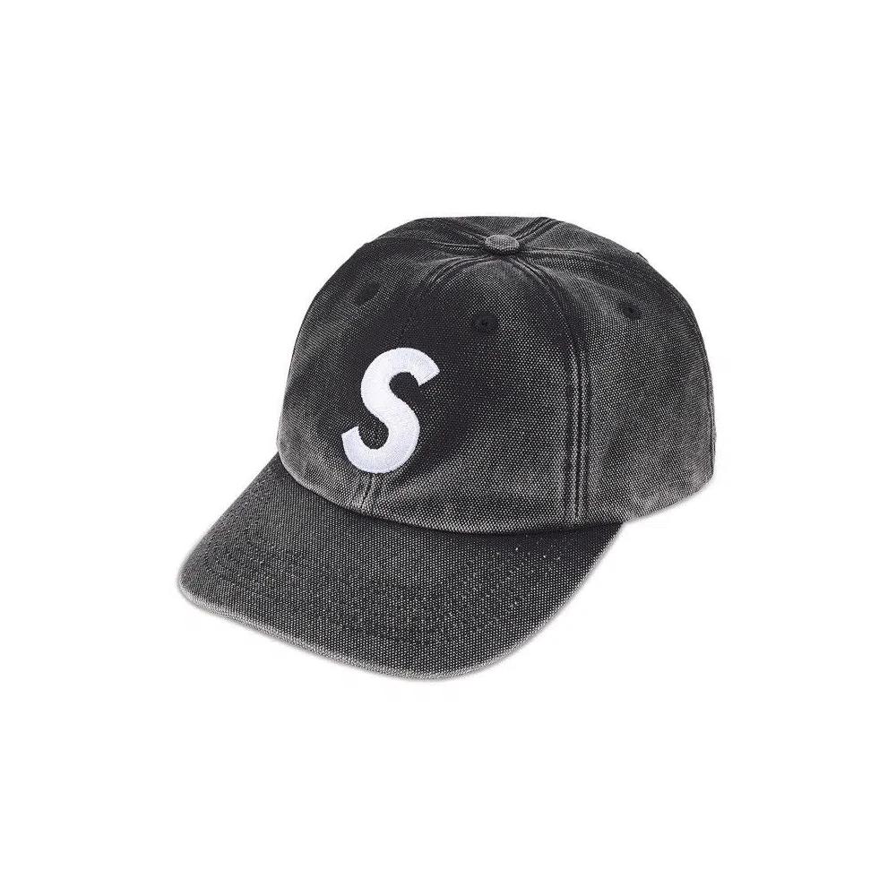 Кепки Supreme Pigment Coated S Logo 6-Panel 'Black' 1