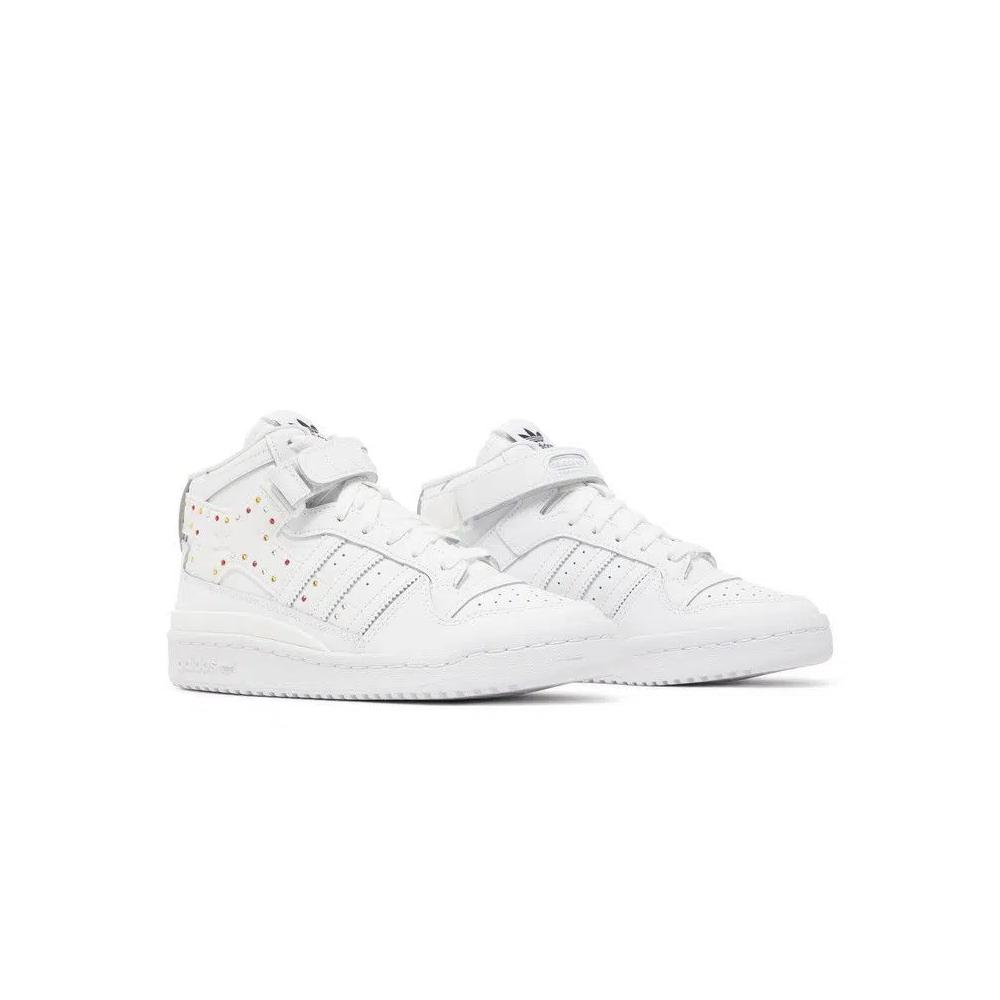 Кроссовки Swarovski x adidas Wmns Forum Mid 'White Black' 8