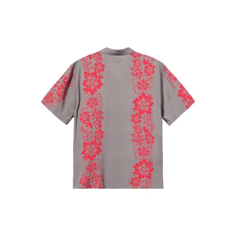 Рубашки на пуговицах Stussy с гавайским узором 'Grey' 2
