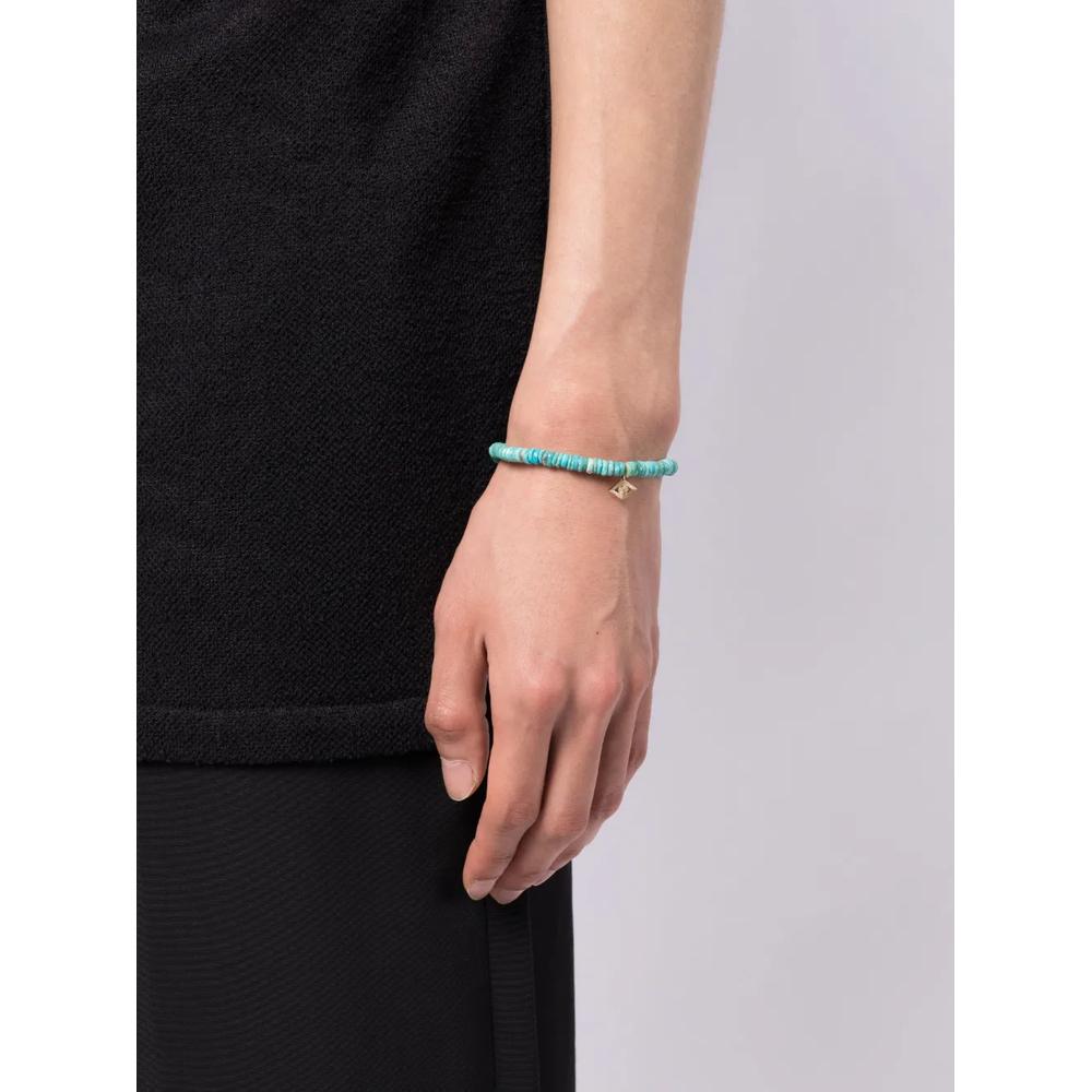Браслет Evil Eye из желтого золота с бирюзой 2