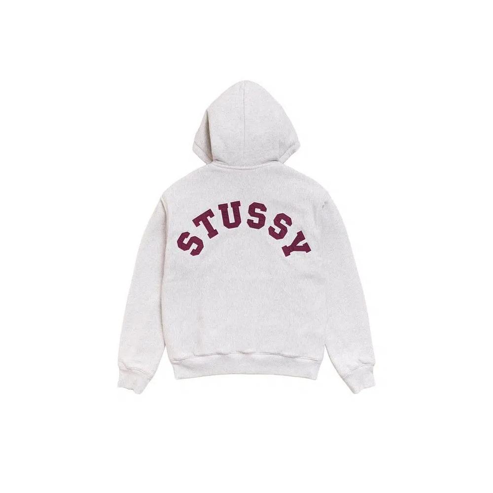 Худи Stussy Double Faced Zip Hoodie 'Ash Heather' 2
