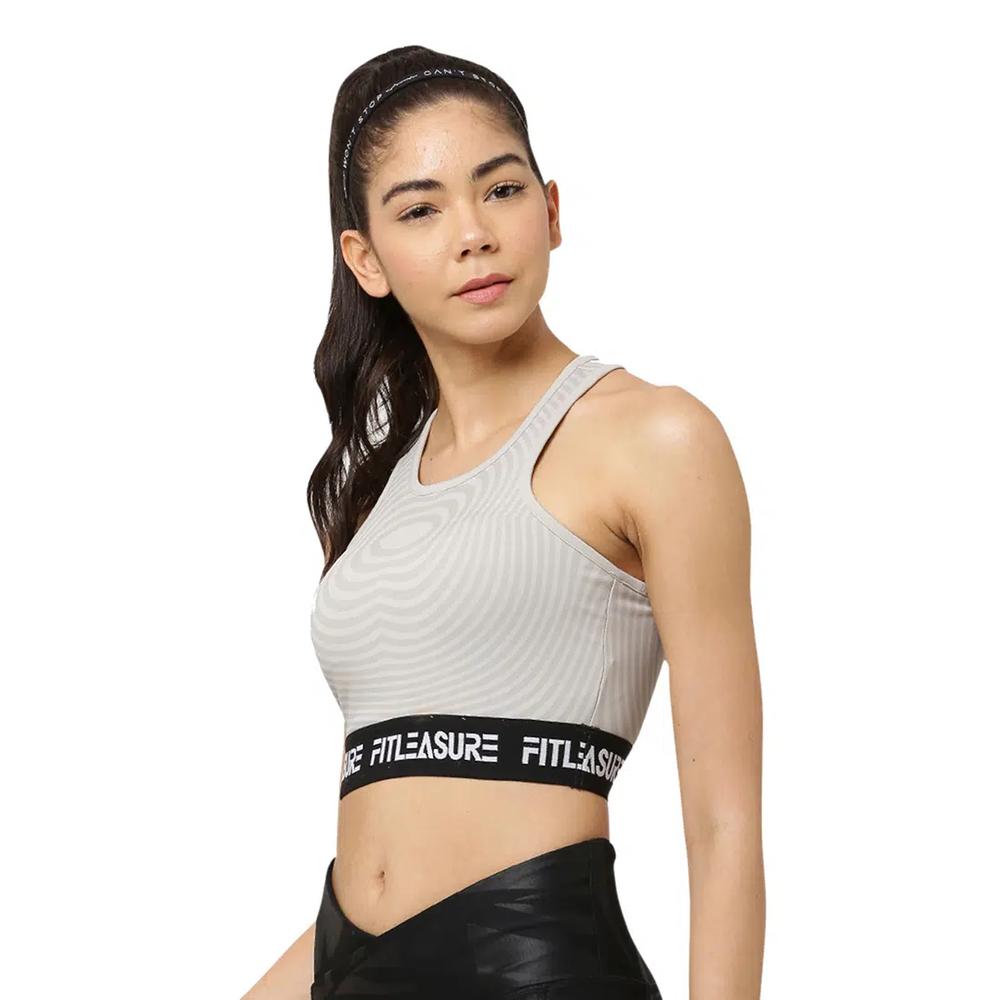 Спортивный бюстгальтер Illusion Print Workout Grey 2