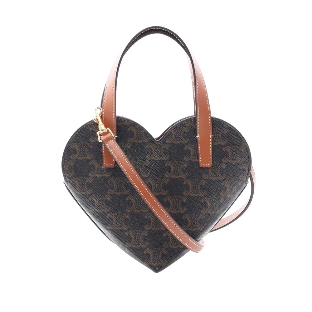Сумка через плечо Triomphe Coated Canvas Heart (2021-2025 годы) 1