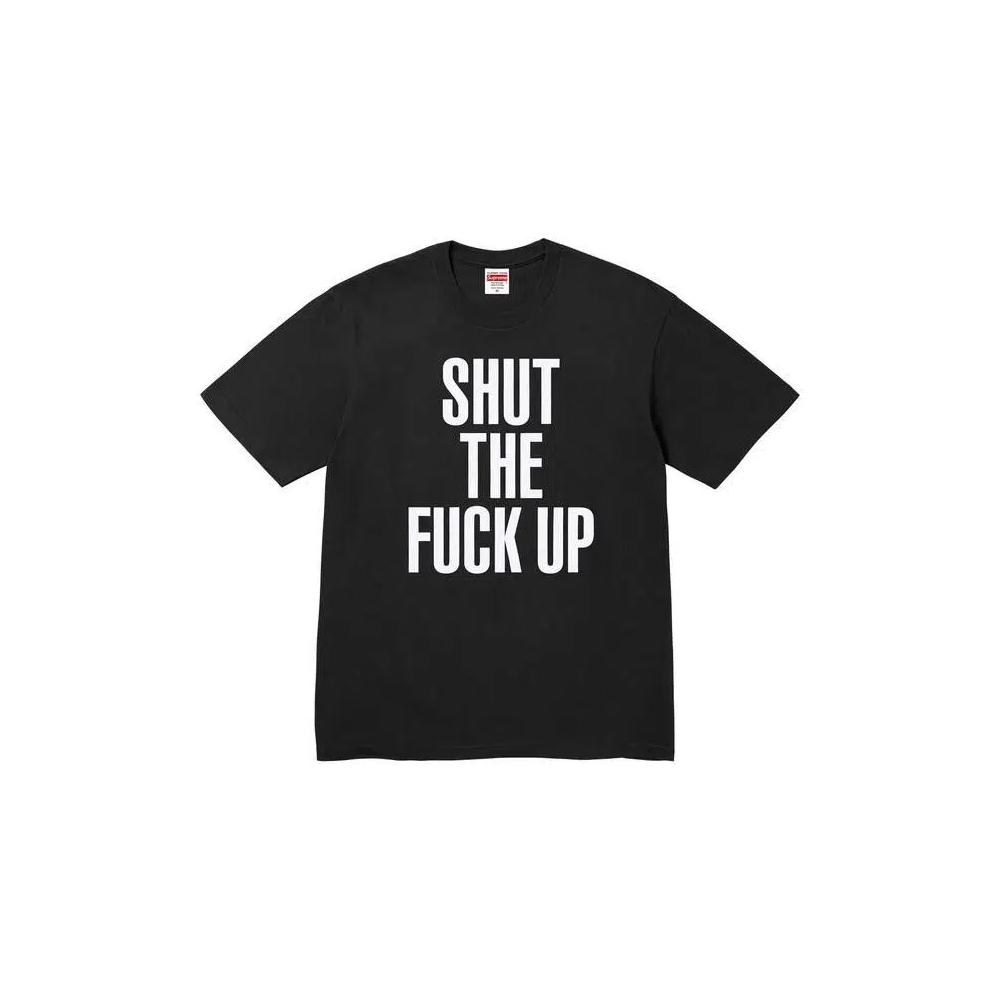 Футболки Supreme x Number (N)Ine Shut Up Tee «Black» 1
