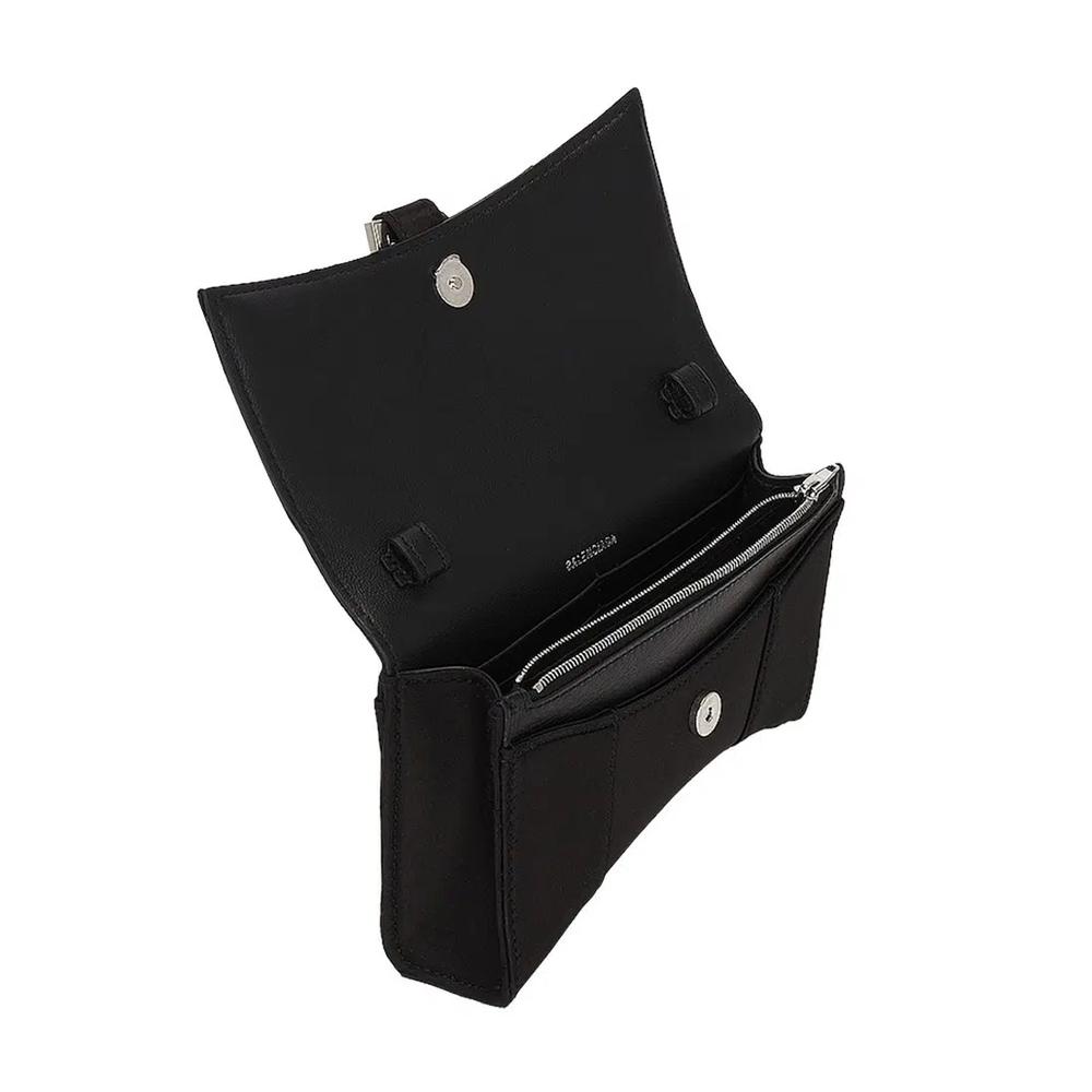Кошелек-цепочка Hourglass Bb Monogram в черном цвете 4