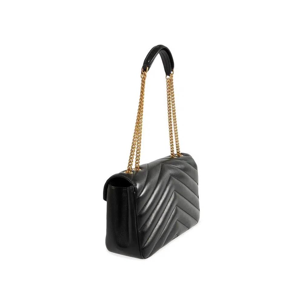 Сумки через плечо Saint Laurent Lambskin Envelope Bag 'Черный' 2