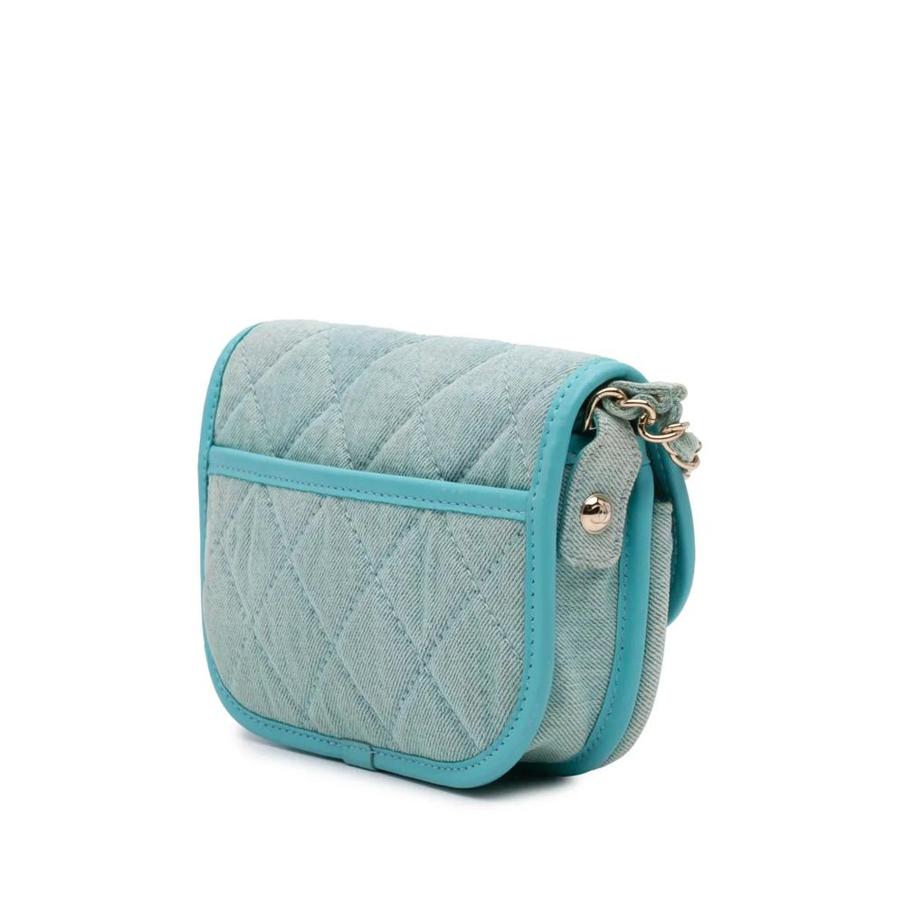 Сумка через плечо Mini CC Quilted Denim Messenger Flap (2021 год) 2