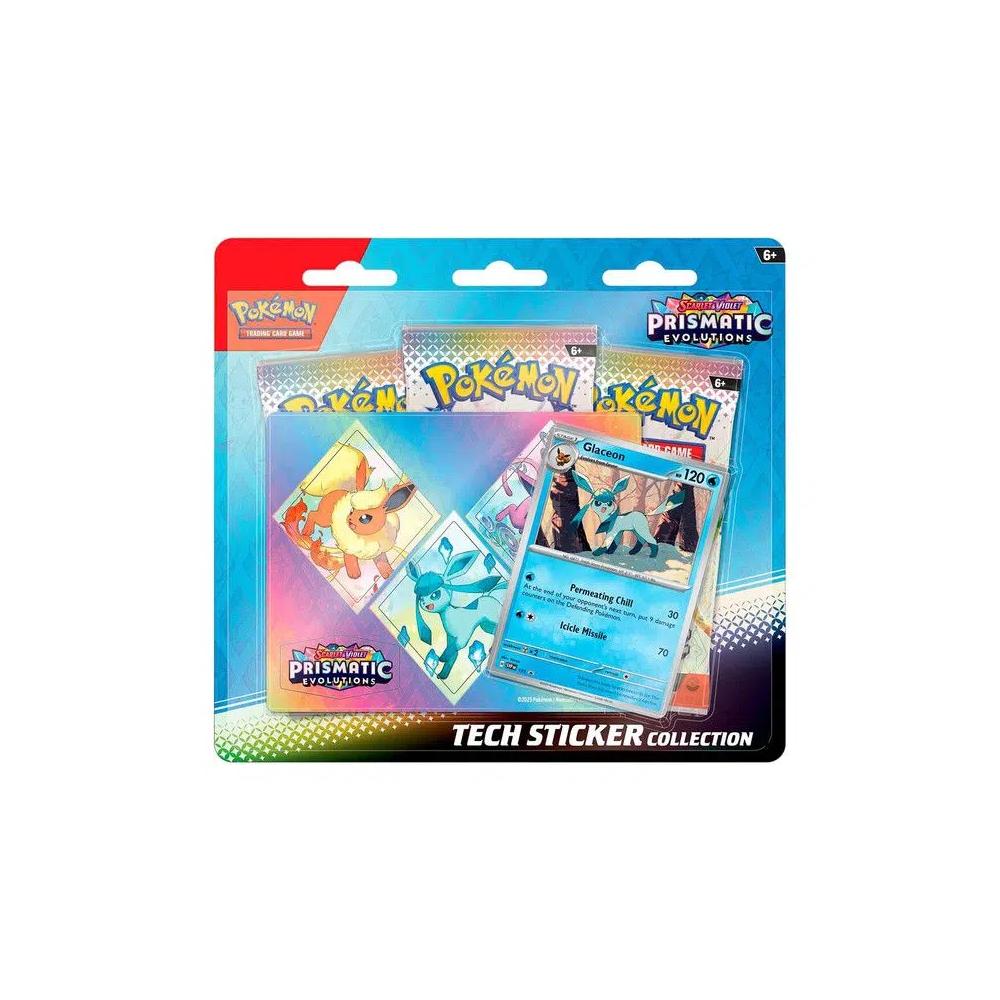 Коллекционные карты Pokémon Scarlet & Violet: Prismatic Evolutions 3 Pack Tech Sticker Collection 'Glaceon' 2