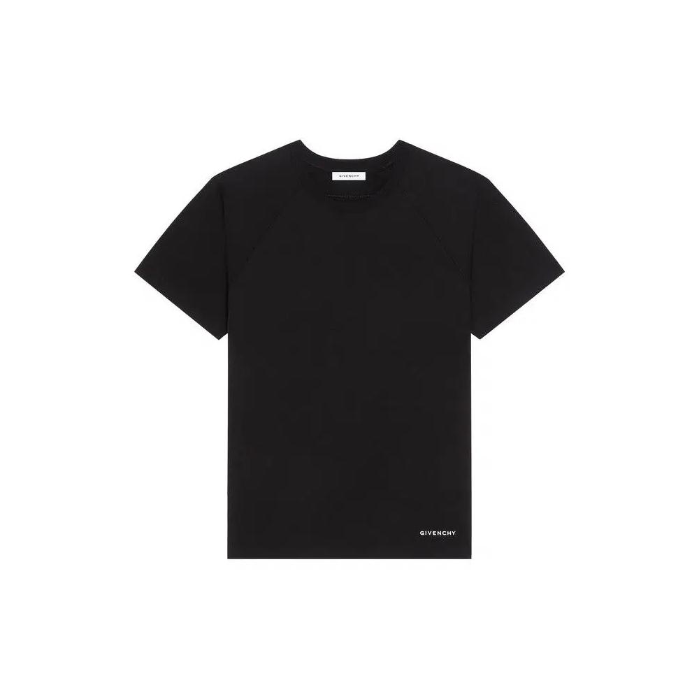 Футболки с коротким рукавом Givenchy Couture Seam Contrasted Stitch T-Shirt 'Black' 1
