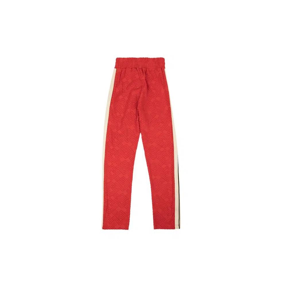 Спортивные штаны Palm Angels Terry Logo с лампасами «Красный» 2