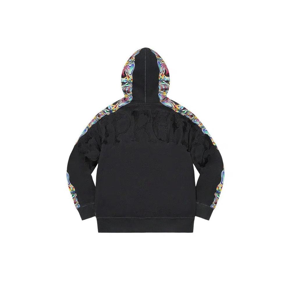 Толстовки на молнии Supreme Skulls Zip Up Hooded Sweatshirt «Черный» 2