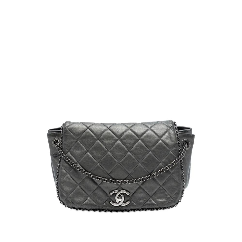 Сумка через плечо Small Quilted Calfskin CC Enchained Accordion Flap (2015-2016 годы) 1