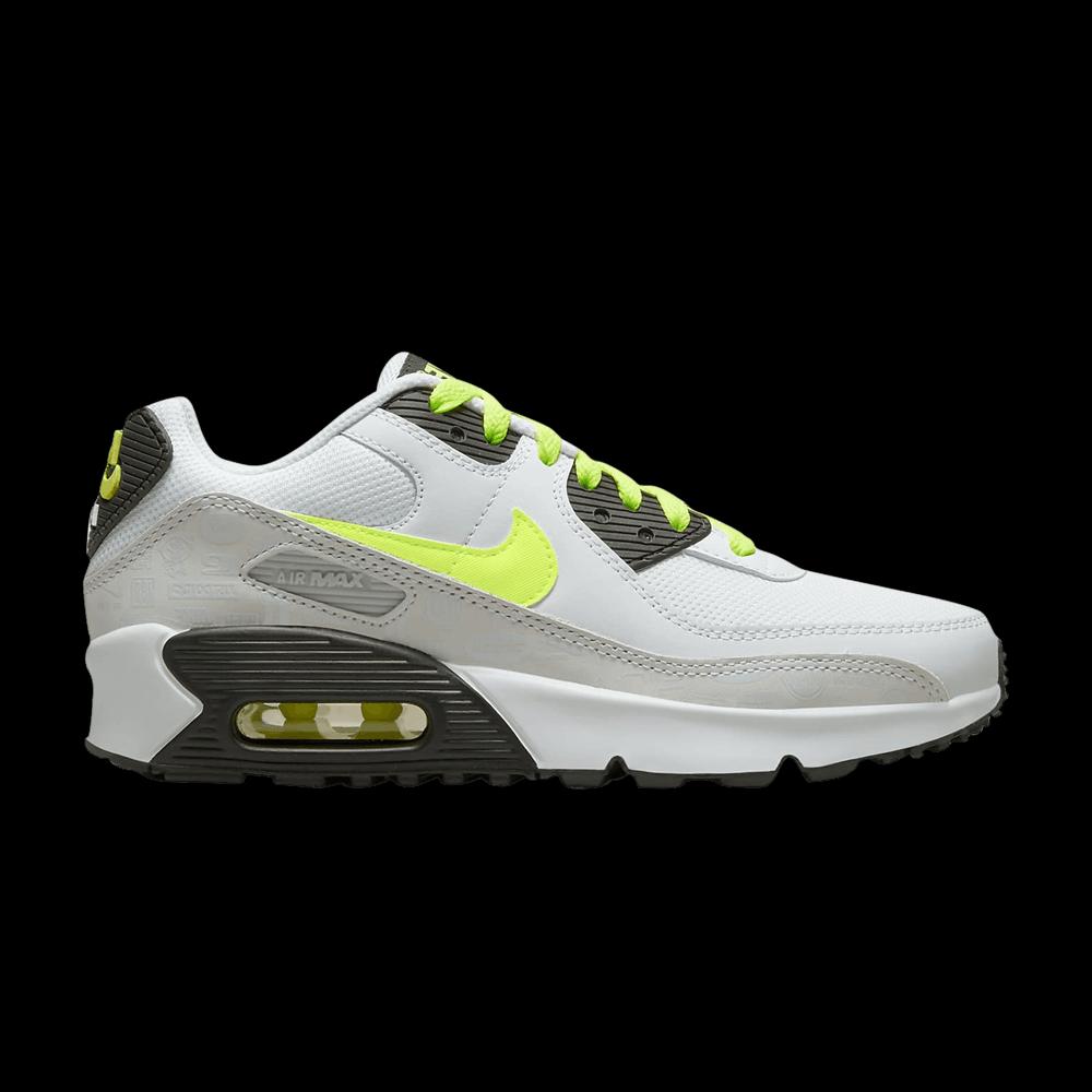 Кроссовки Nike Air Max 90 Leather GS 'White Volt' 1