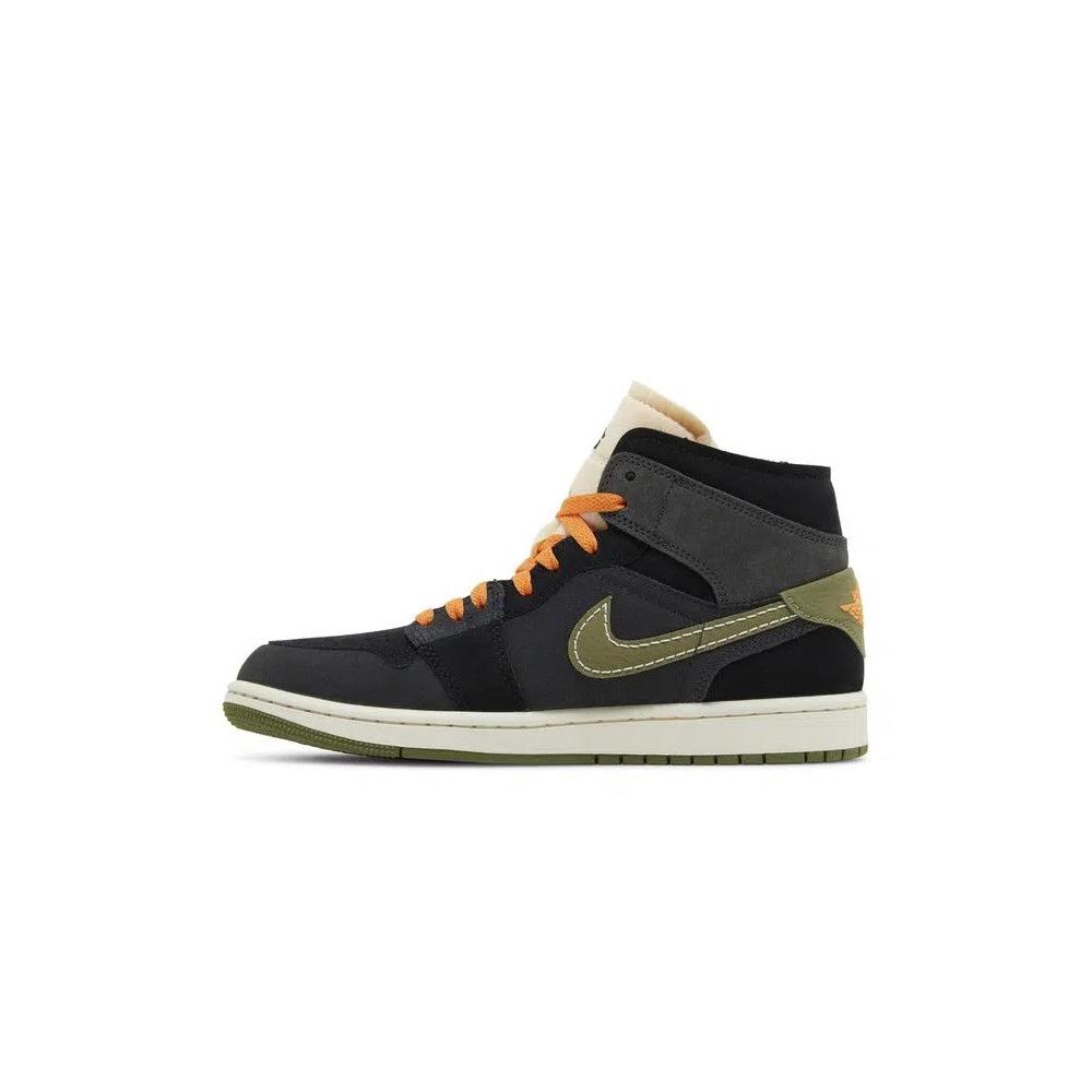 Кроссовки Air Jordan 1 Mid SE Craft 'Anthracite Light Olive' 3