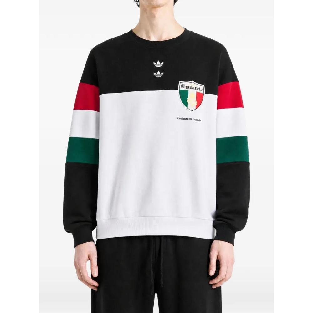 x Willy Chavarria logo-print panelled sweatshirt 2
