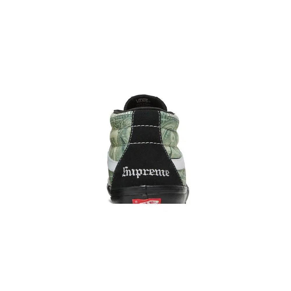 Кроссовки Supreme x Vans Skate Grosso Mid 'Dollar Bill - Black' 7