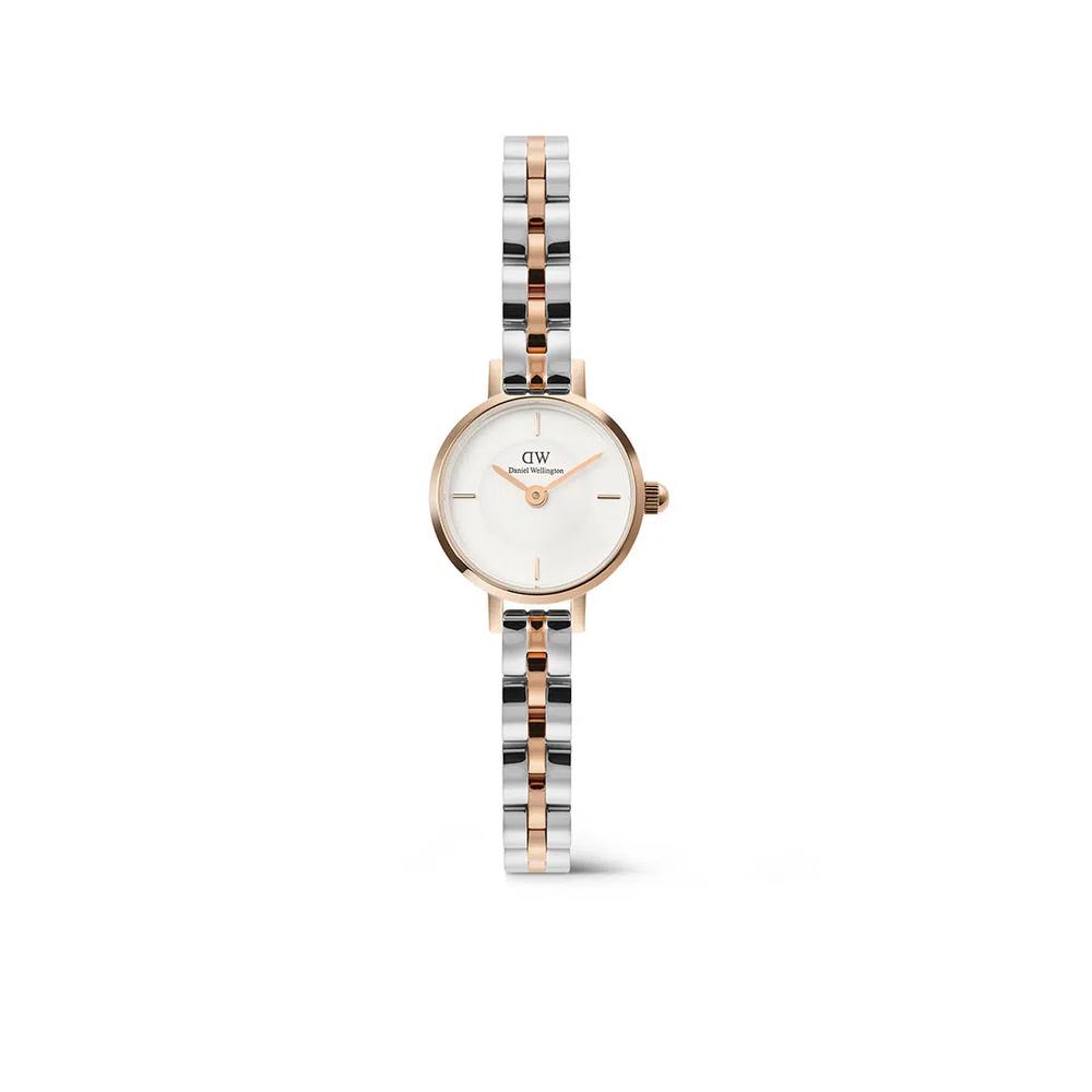 Petite Mini 3-Link Two Tone Rose Gold - женские часы из нержавеющей стали DW официальные подлинные оригинальные 1