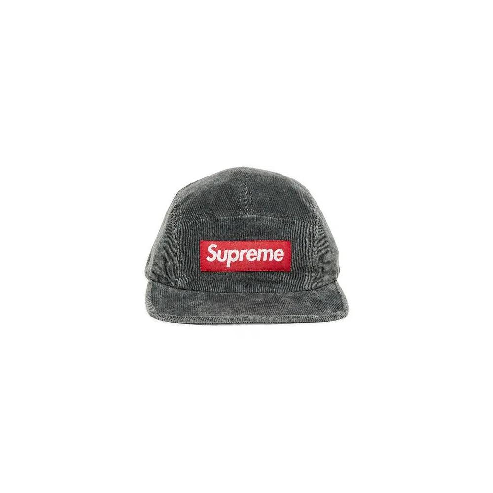 Кепки Supreme Corduroy Camp Cap «Grey» 1