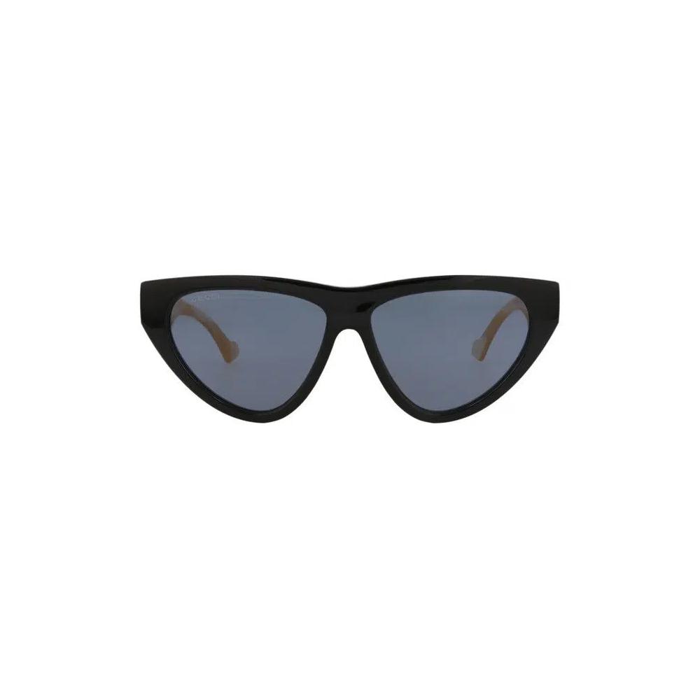 Солнцезащитные очки Gucci Cat Eye 'Black/Ivory/Blue' 1
