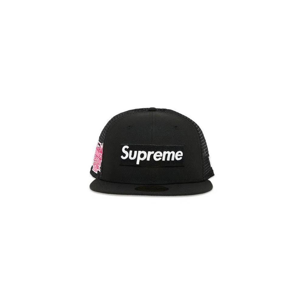 Кепки Supreme Box Logo Mesh Back New Era 'Black' 1