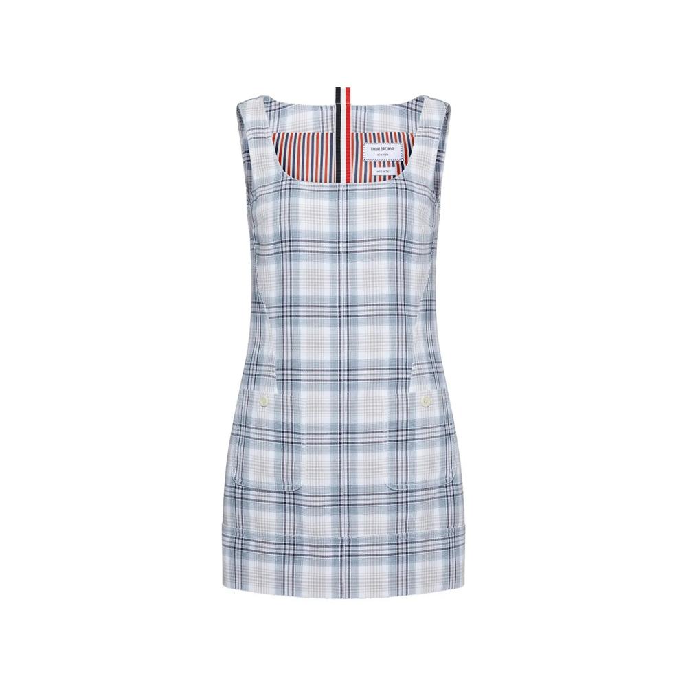 Платье мини в клетку Windowpane 1