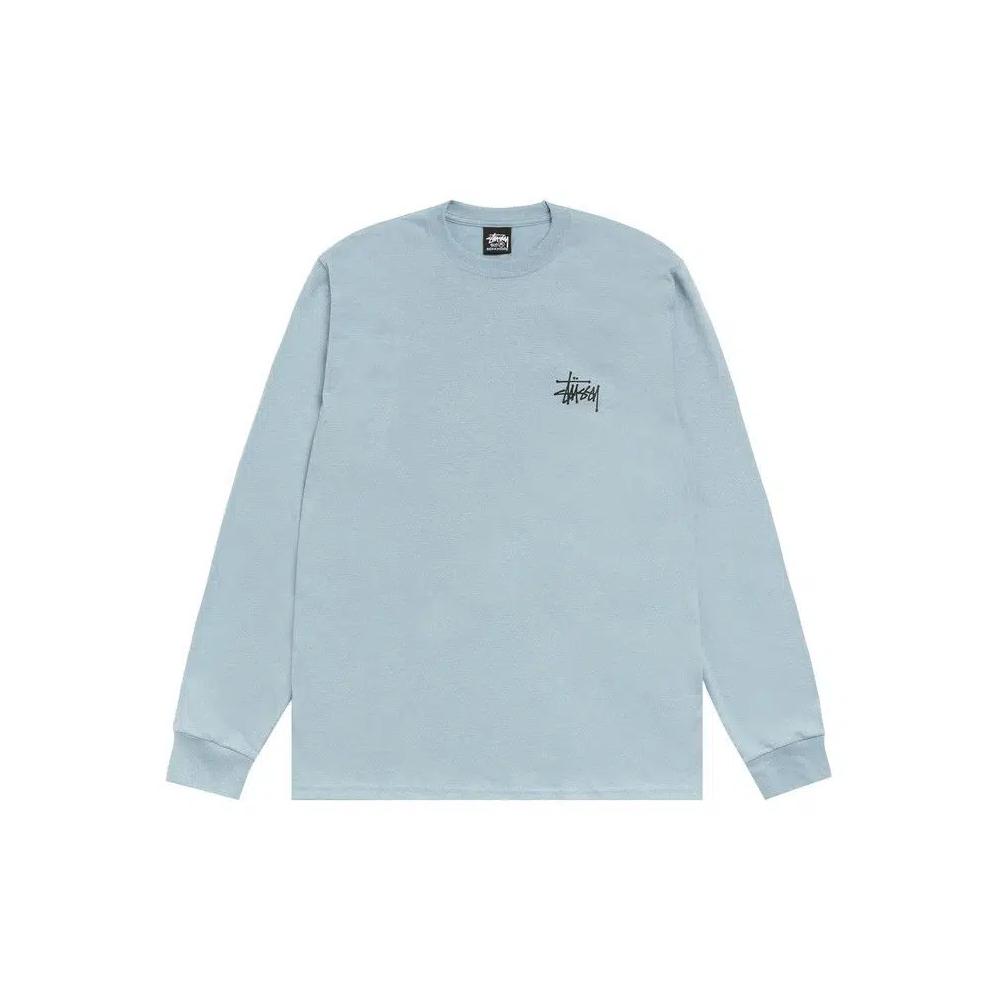 Футболка Stussy Basic Long-Sleeve Tee 'Шиферный' 1