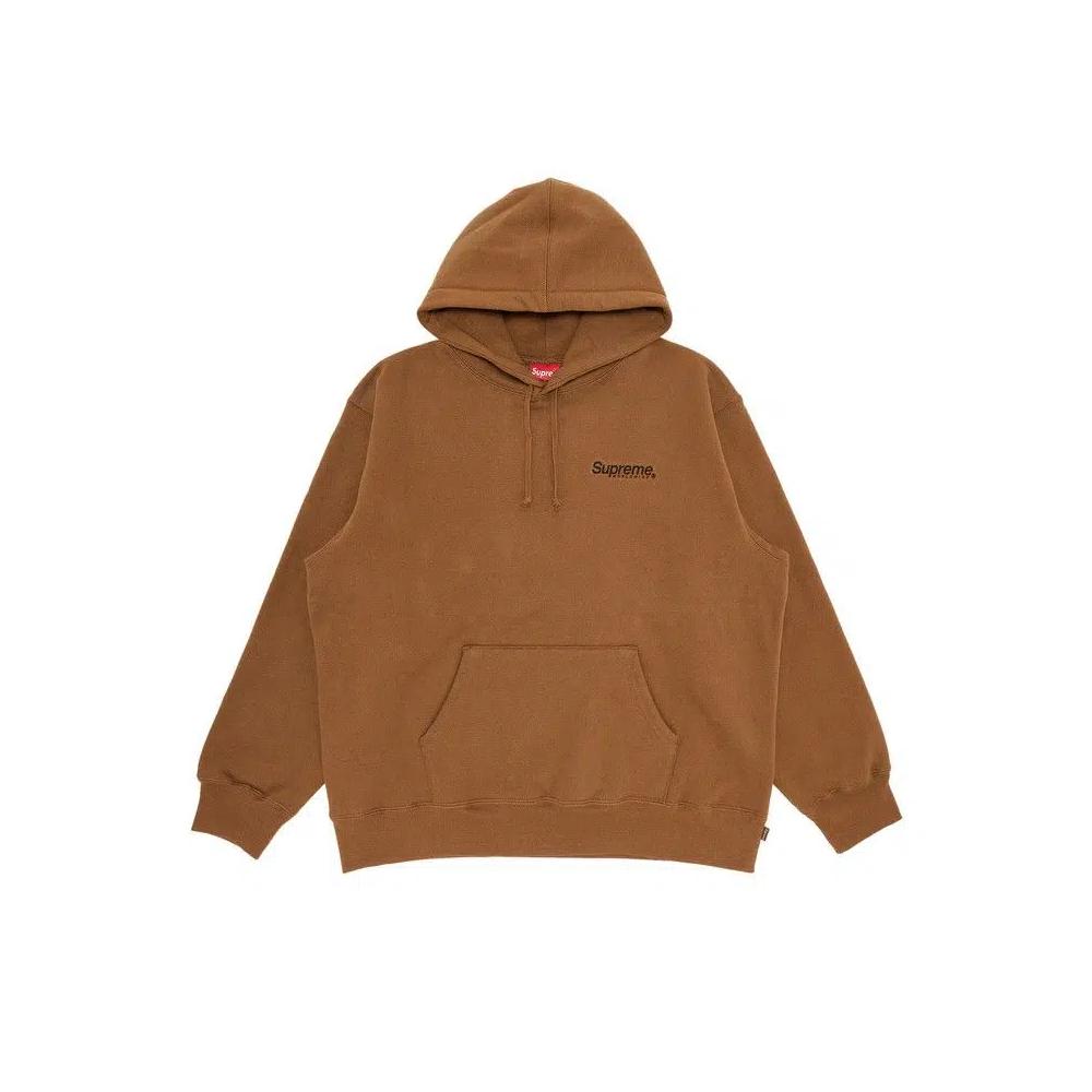 Худи Supreme Worldwide Hooded Sweatshirt 'Olive Brown' 1