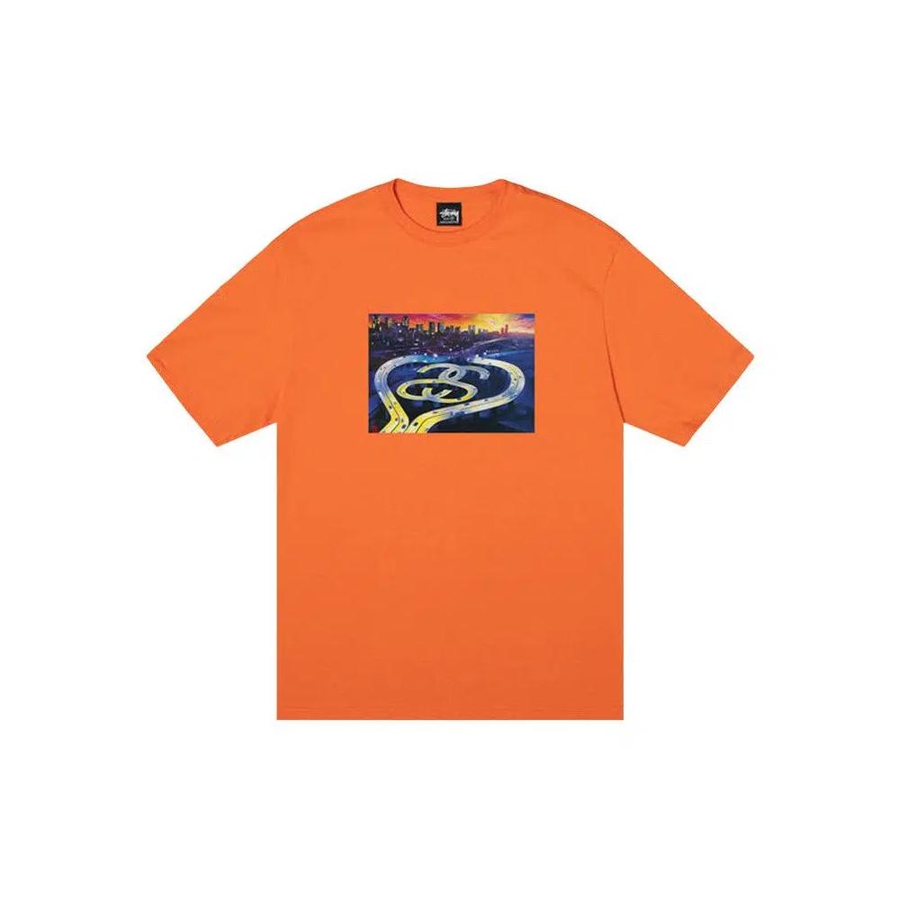 Футболки Stussy SS Highway Tee 'Coral' 1