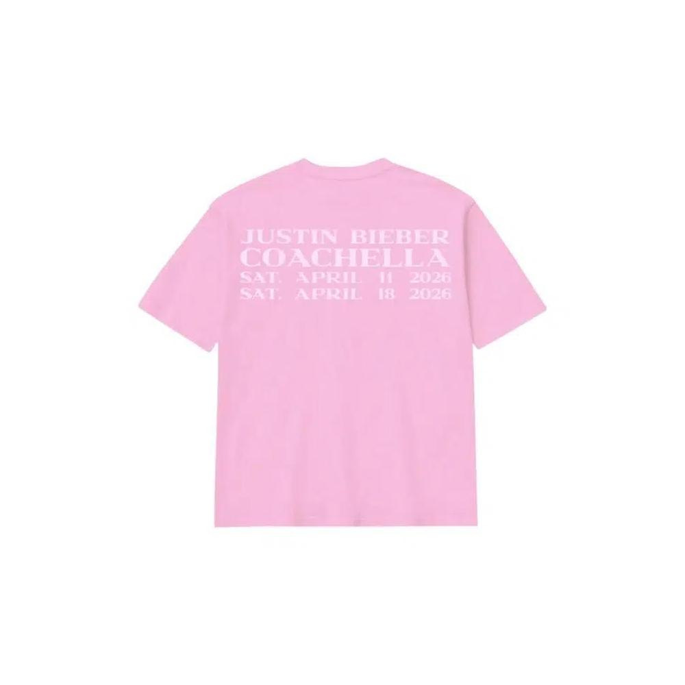 Short Sleeve T-Shirts SKYLRK Justin Bieber Coachella 2026 Graphic IV Tee 'Розовый' 2