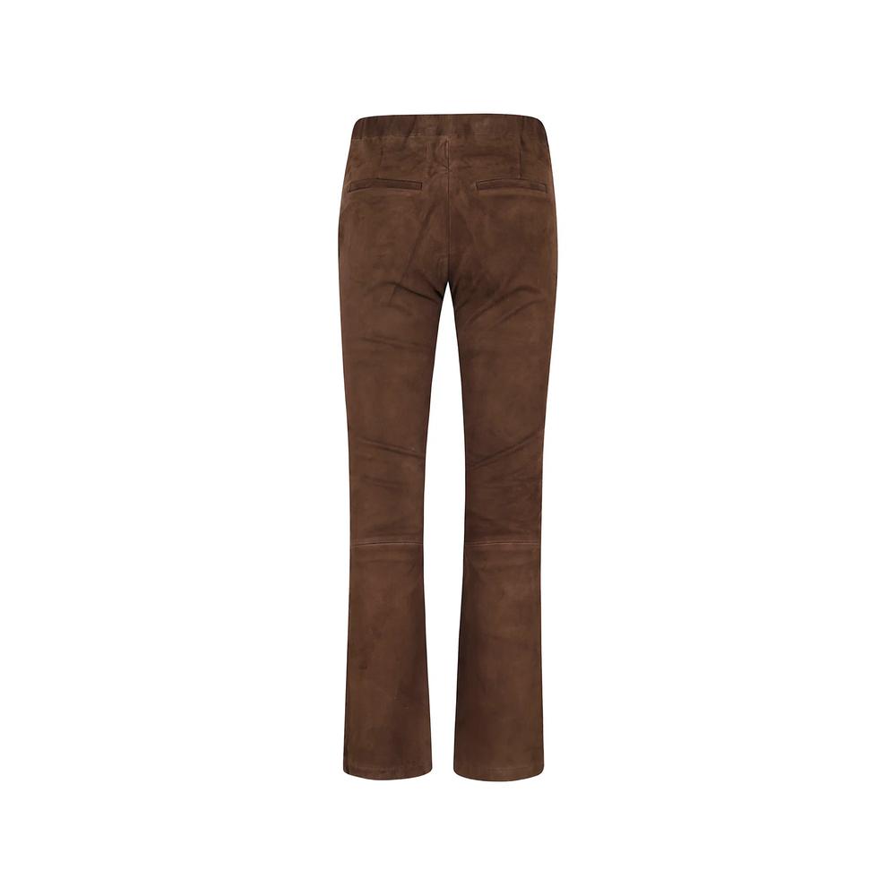 Lively suede flared trousers 2