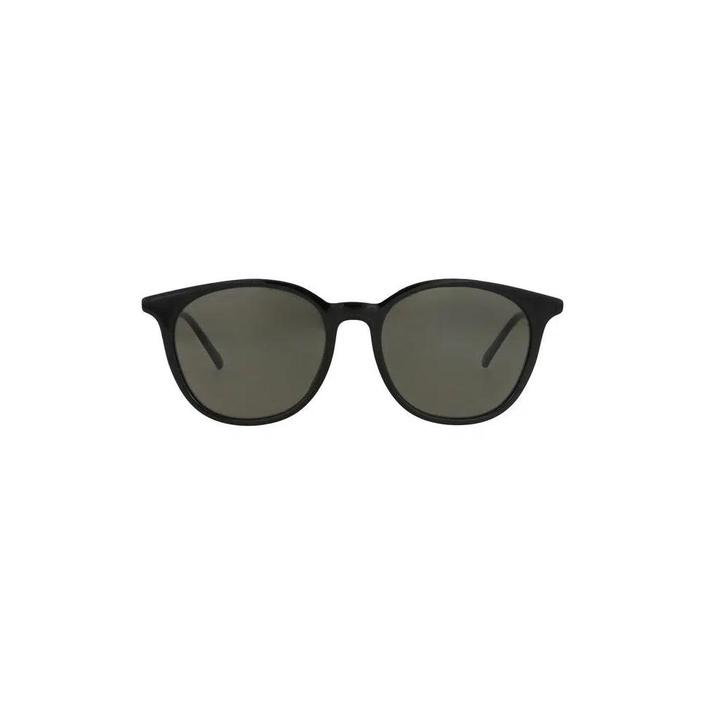 Солнцезащитные очки Gucci Round-Frame Acetate 'Black/Ruthenium/Grey' 1