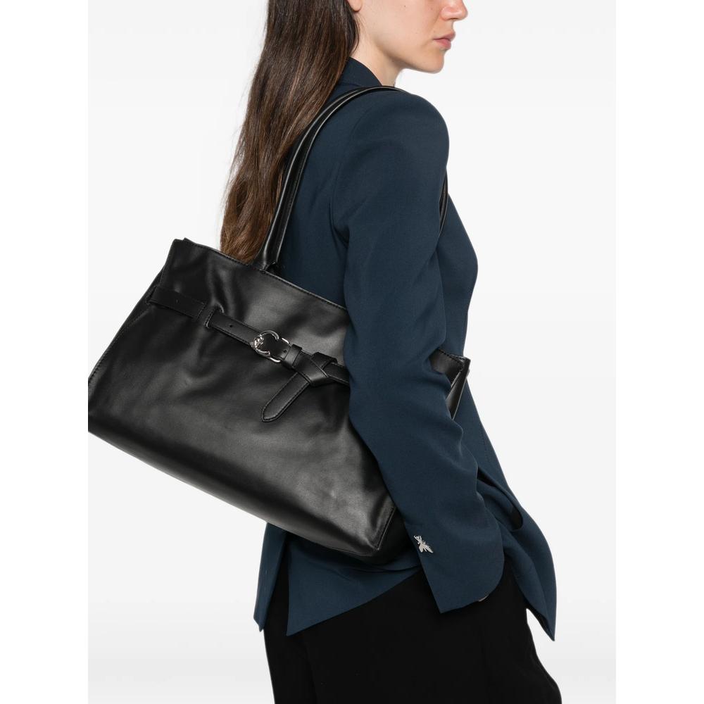 buckle-detail leather shoulder bag 2
