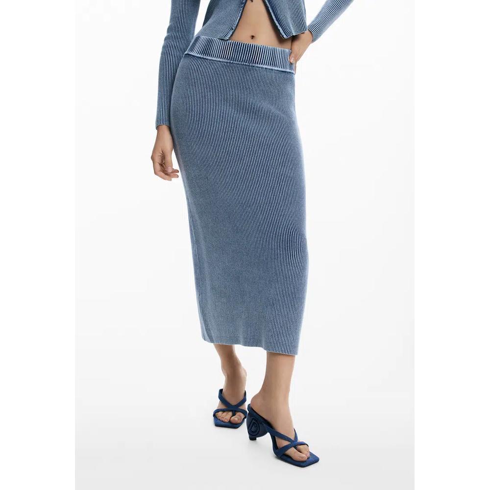 Длинная трикотажная юбка 1
