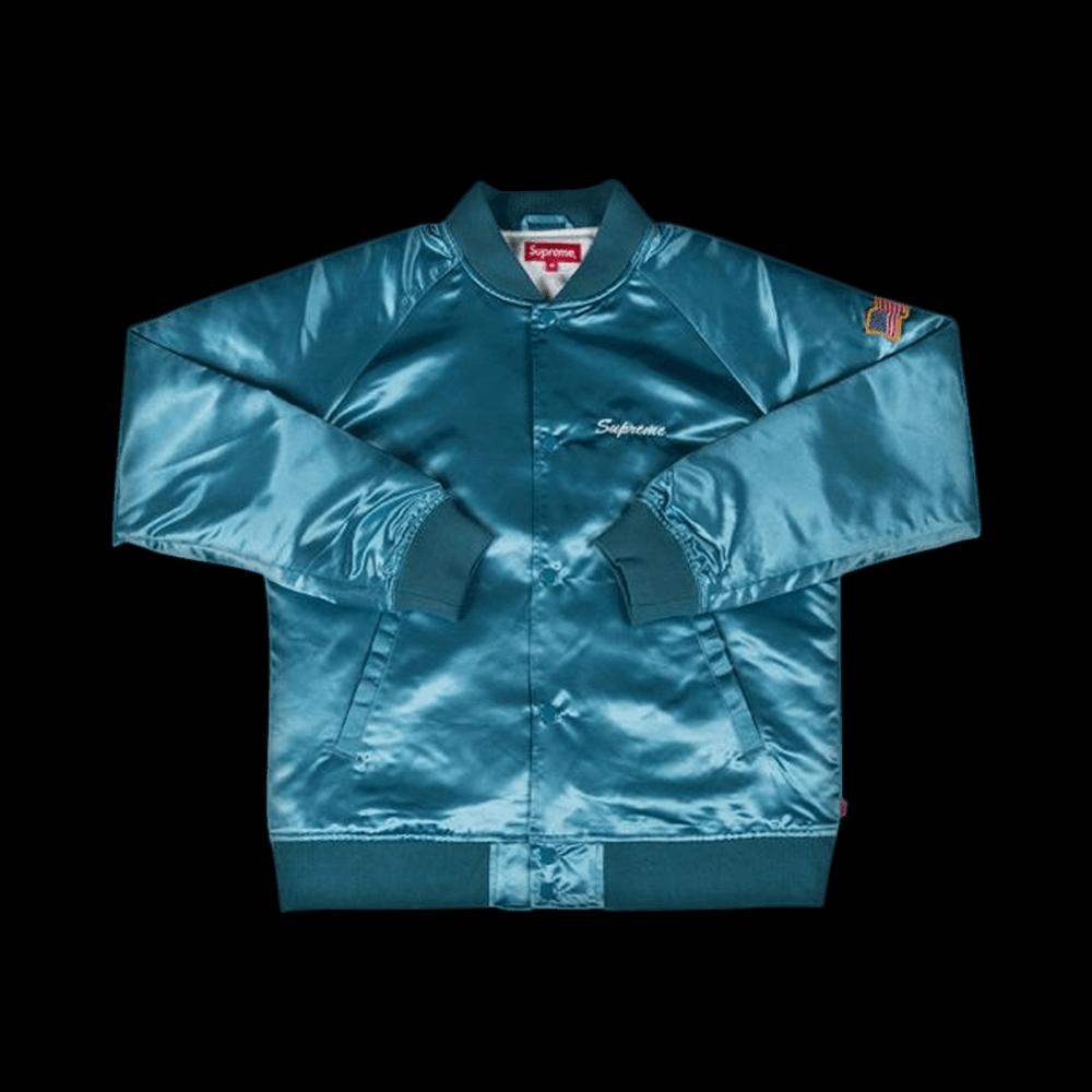 Куртки Supreme Betty Boop Satin Club Jacket 'Light Blue' 1