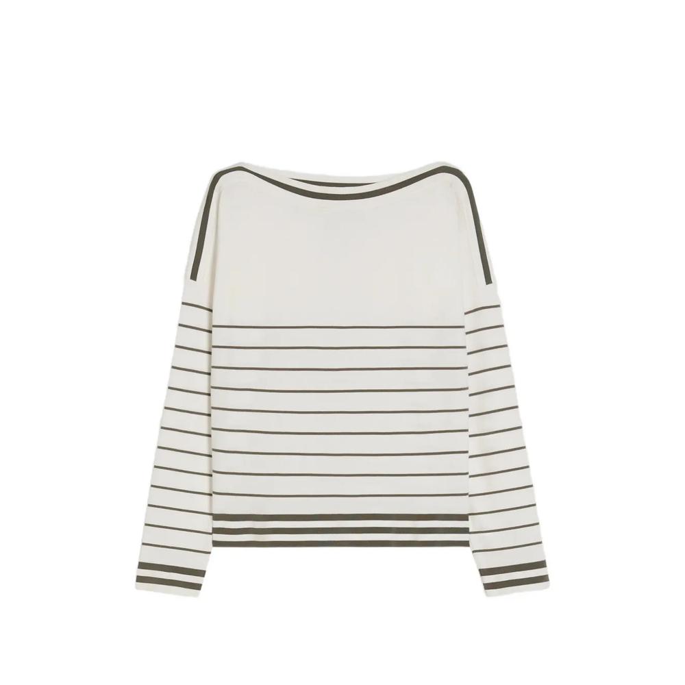 striped boat-neck sweater 1